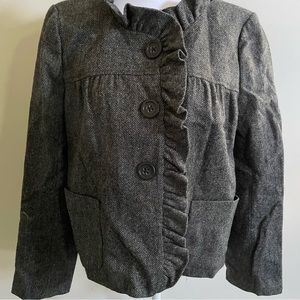 JCrew Women’s 10 Herringbone Wool Coat